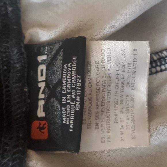 AND 1 basketball shorts for men size M - Picture 4 of 5